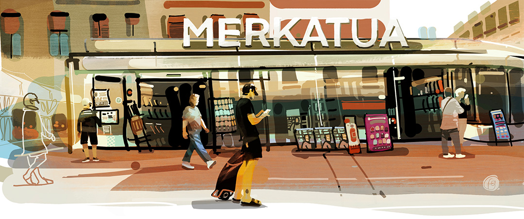 Merkatua: Le marché